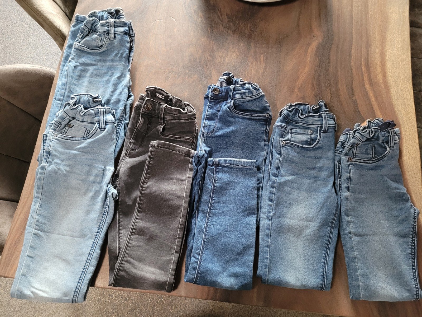 6 Spijkerbroeken Jongens Maat 146 Skinny Fit Ter Stal, Gebruikt, Ophalen of Verzenden, Setje, Ter Stal