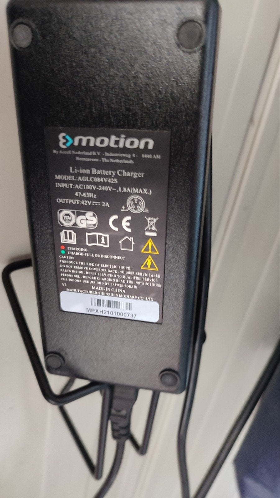 Batterijlader emotion 5 pins voor o.a. Sparta en Batavus, Ophalen of Verzenden