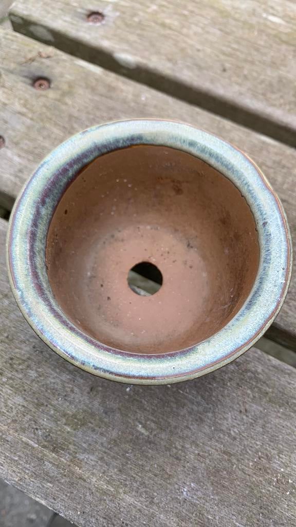 Bonsai potje, Rond, Ophalen of Verzenden, Zo goed als nieuw, Aardewerk