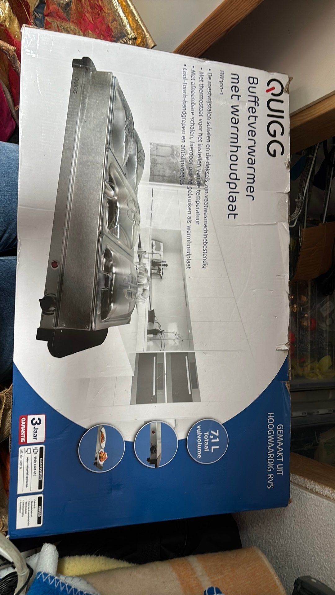 Nieuwe buffetverwarmer met warmhoudplaat, Huis en Inrichting, Overige typen, Ophalen of Verzenden, Nieuw, Overige merken