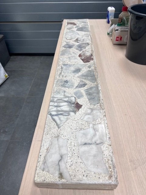 Vensterbank terrazzo/marmer, Ophalen, Gebruikt