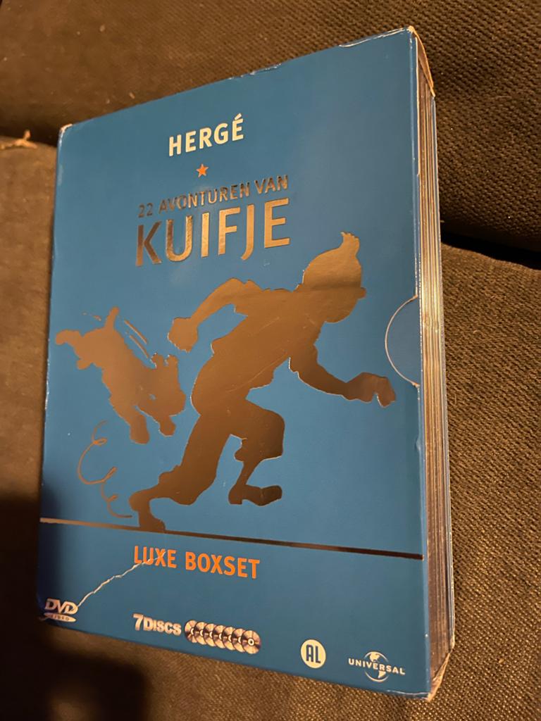 Kuifje Luxe Boxset - 22 Avonturen op 7 DVD's, Cd's en Dvd's, Dvd's | Tekenfilms en Animatie, Europees, Gebruikt, Tekenfilm, Alle leeftijden