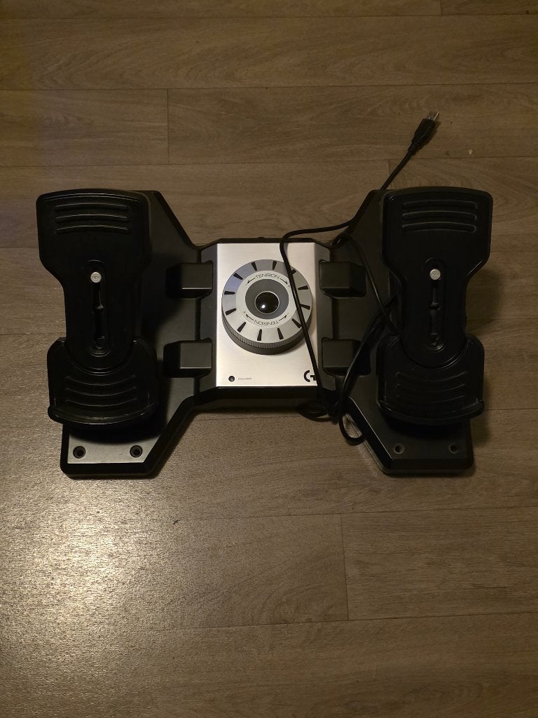 Logitech G saitek flight yoke system + rudder system pc, Computers en Software, Ophalen, Gebruikt, Logitech