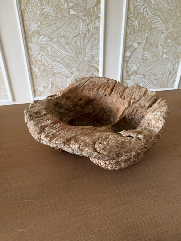Teak houten schaal, Ophalen, Gebruikt, Hout, Decoratieobject