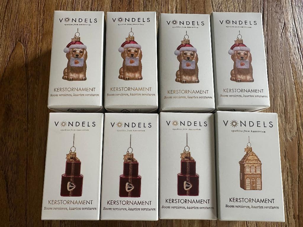 Vondels Kerst ornament 8x, Diversen, Kerst, Ophalen of Verzenden, Nieuw