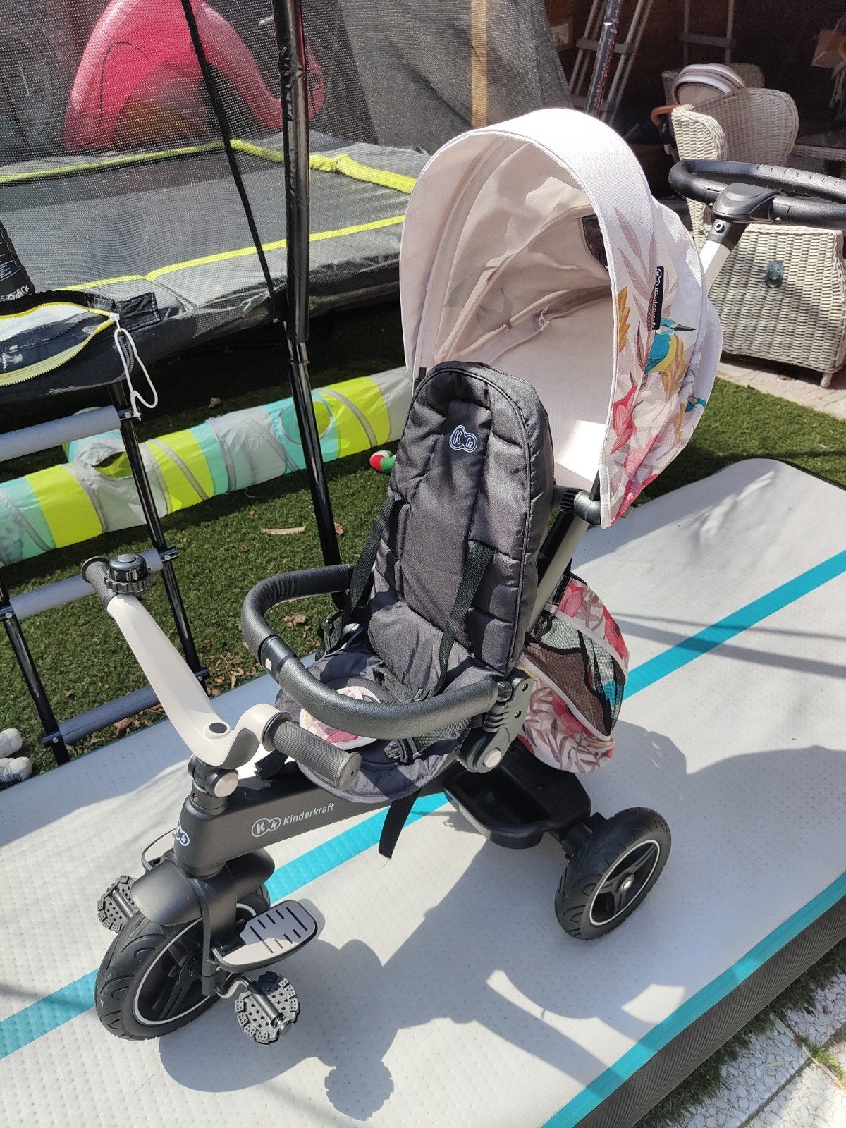 Kinderkraft driewieler met duwstang en zonnekap, Ophalen, Zo goed als nieuw, Overige typen