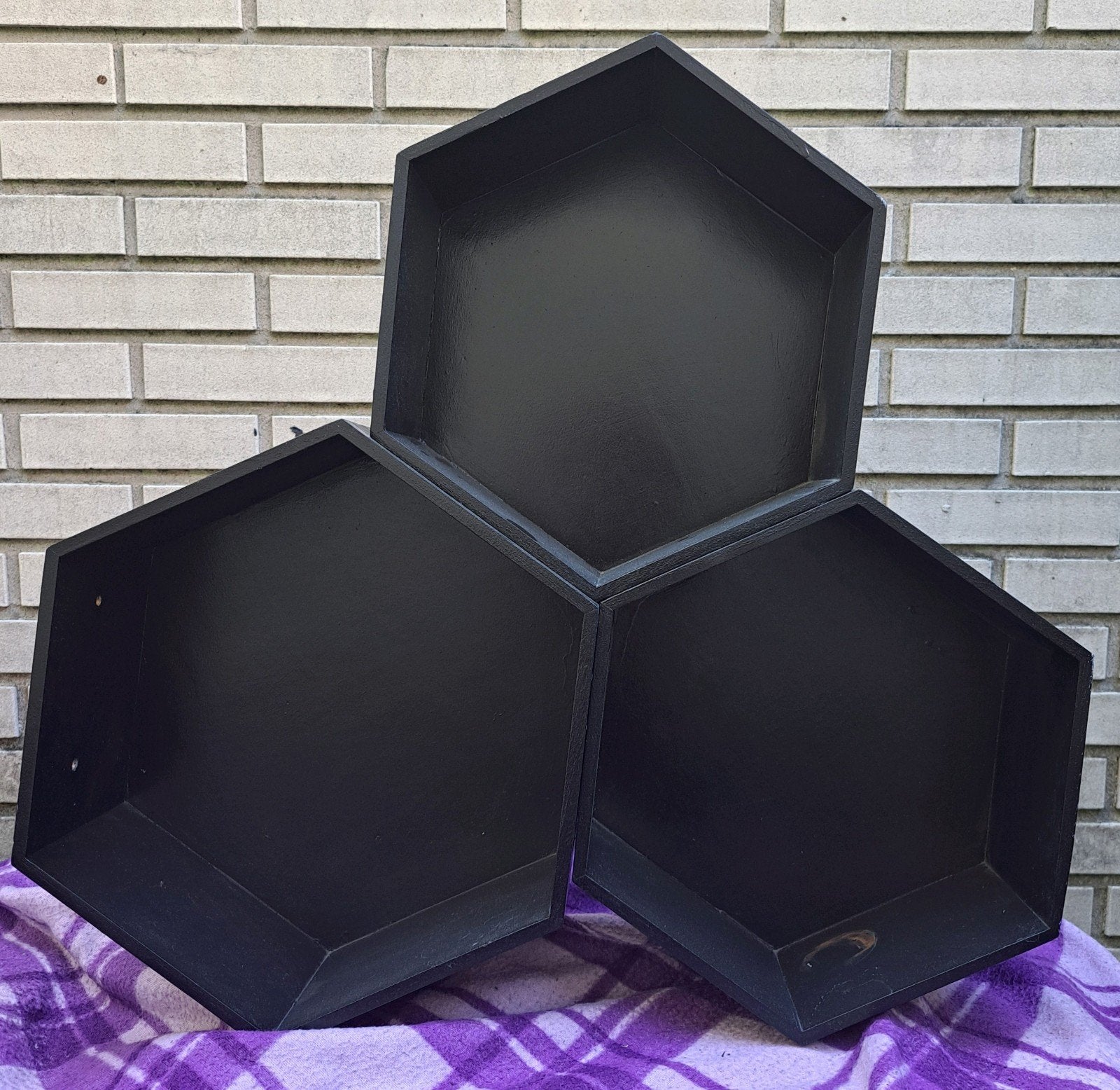 Wandkastje / boekenplank / muurdecoratie honeycomb, Ophalen