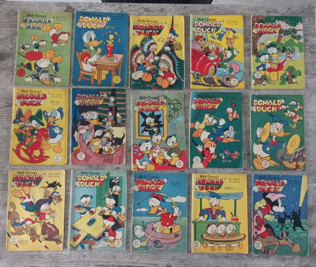 Weekblad Donald ducks  1957, Meerdere comics, Ophalen of Verzenden, Gelezen, Europa