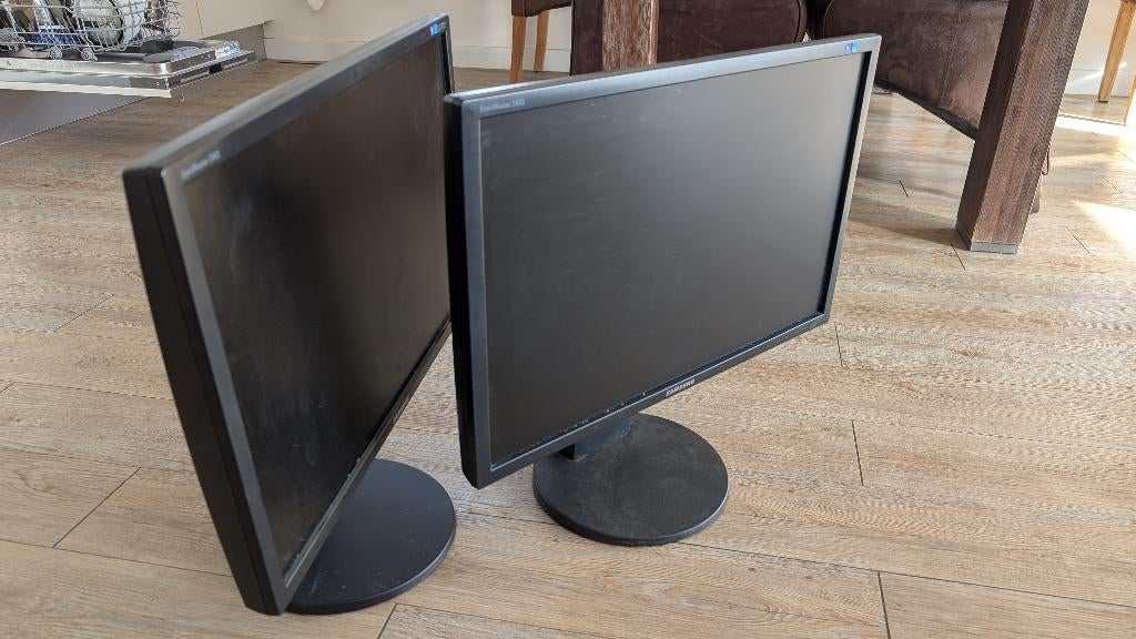 2x Samsung Syncmaster 2443BW Zwart (mogelijk defect), Computers en Software, Monitoren, Ophalen, Gebruikt, 3 tot 5 ms, Full HD
