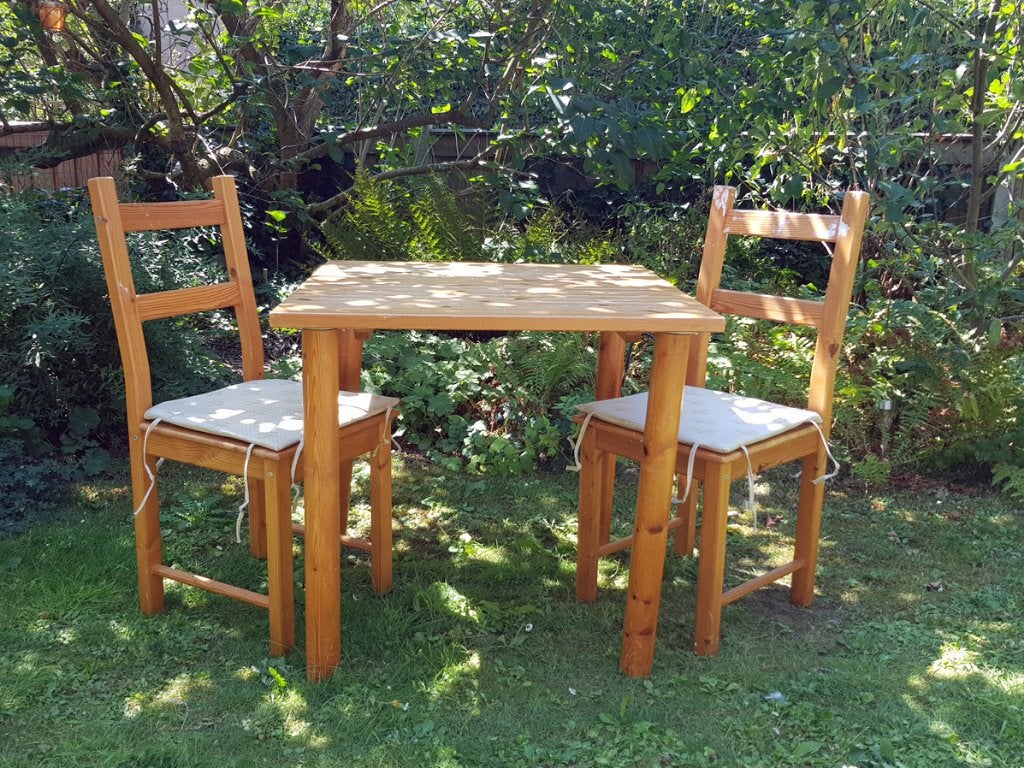 Eetkamerset 2-persoons IKEA eettafel stoelen, Ophalen, Gebruikt, 50 tot 100 cm, Tot twee personen