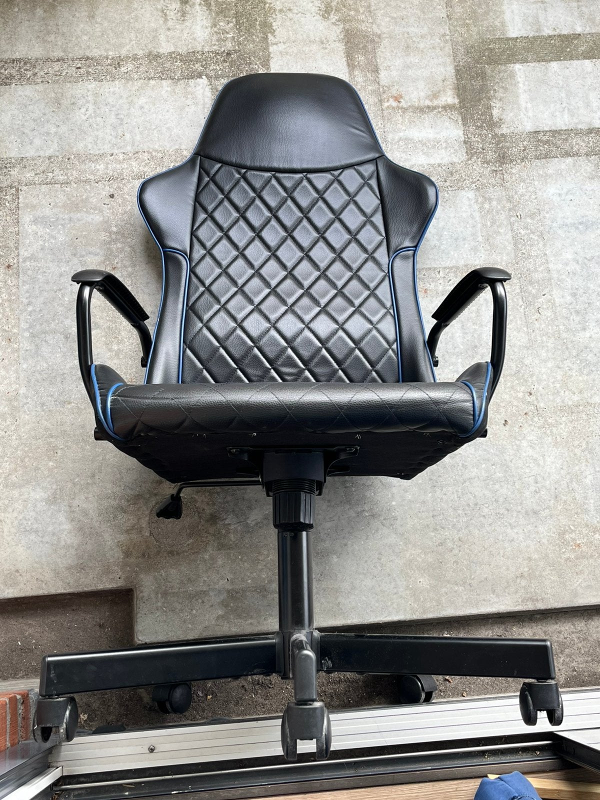 IKEA UTESPELARE gaming chair stoel blauw en zwart, Ophalen, Zo goed als nieuw, Blauw