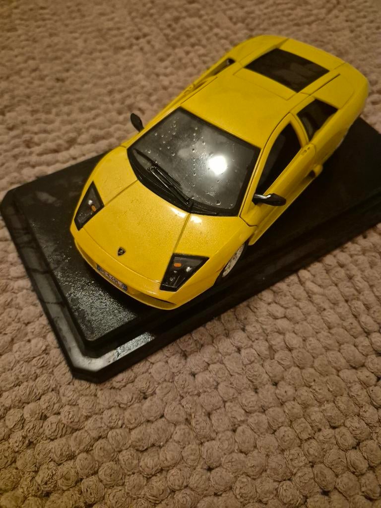 Bburago Lamborghini Murciélago 1:18 Geel Modelauto, Ophalen of Verzenden, Gebruikt, Auto, Bburago