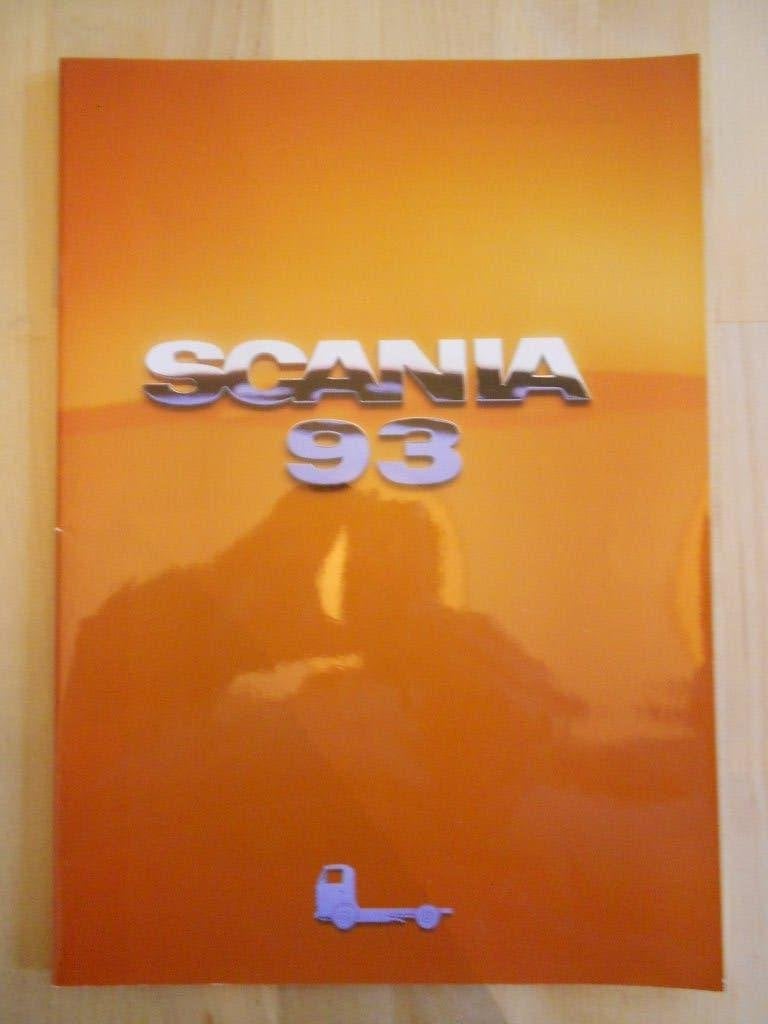 Scania 93 Brochure 1992 – R93 P93, Verzenden, Zo goed als nieuw, Overige merken, Scania