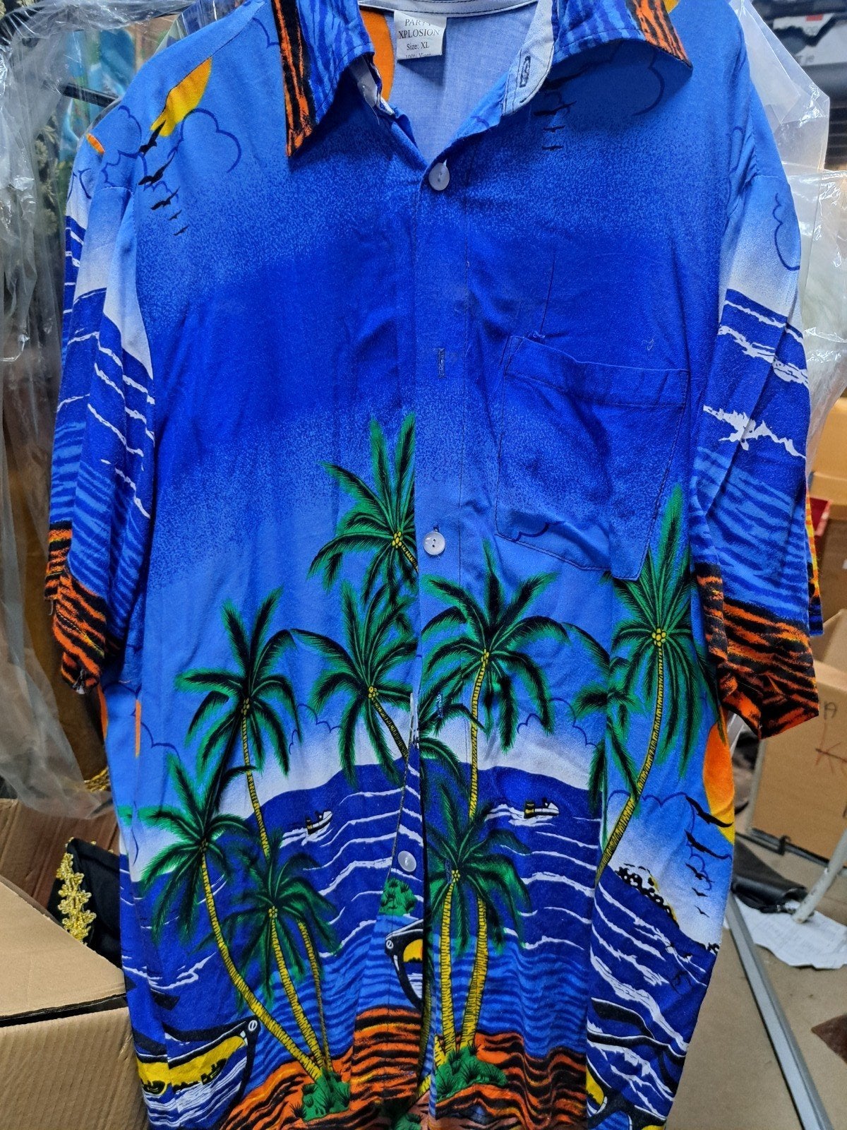 Hawaii blouse maat M, Ophalen, Zo goed als nieuw