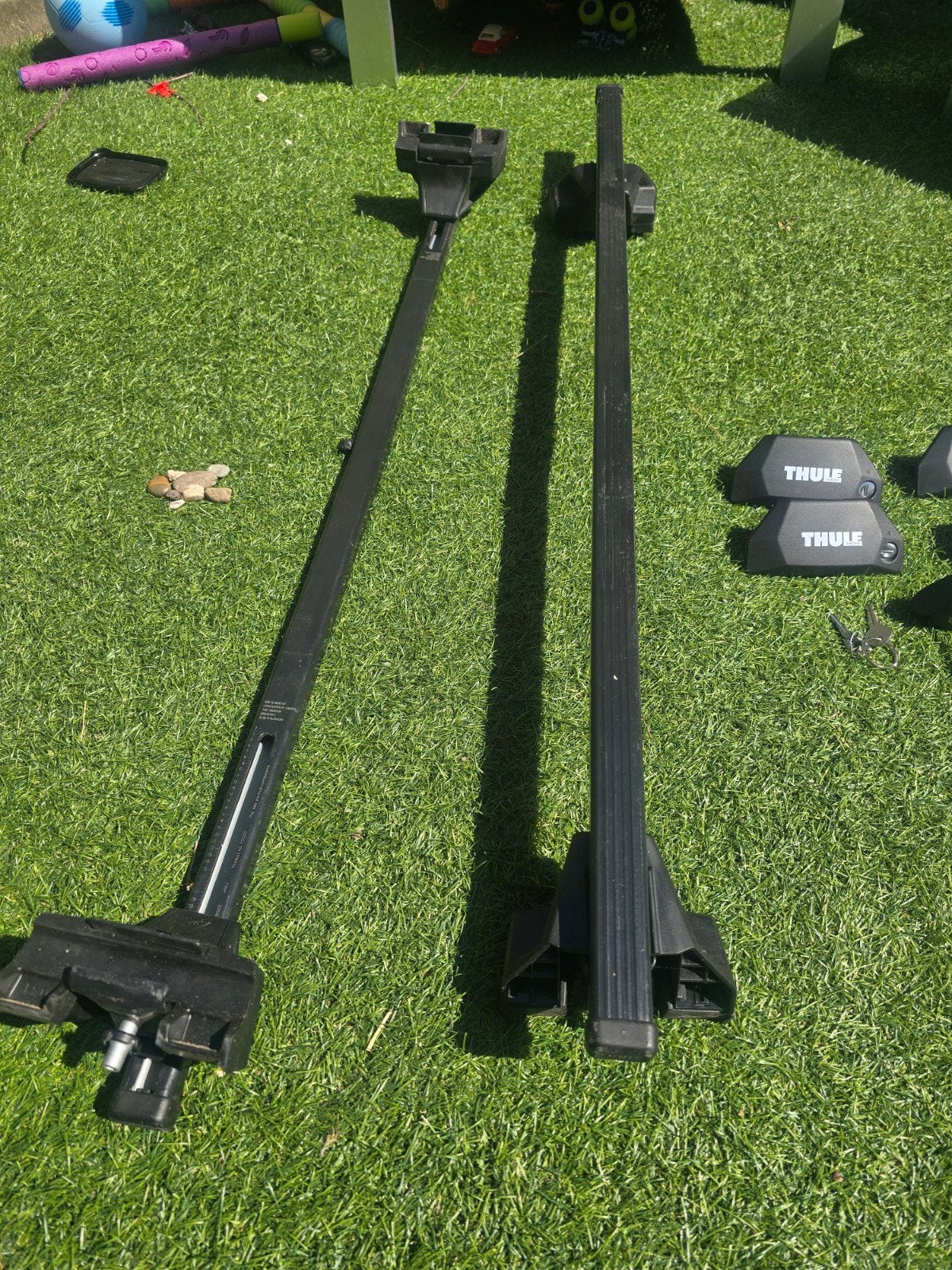 Thule SquareBar Evo dakdragerset te koop, Auto diversen, Dakdragers, Ophalen, Zo goed als nieuw