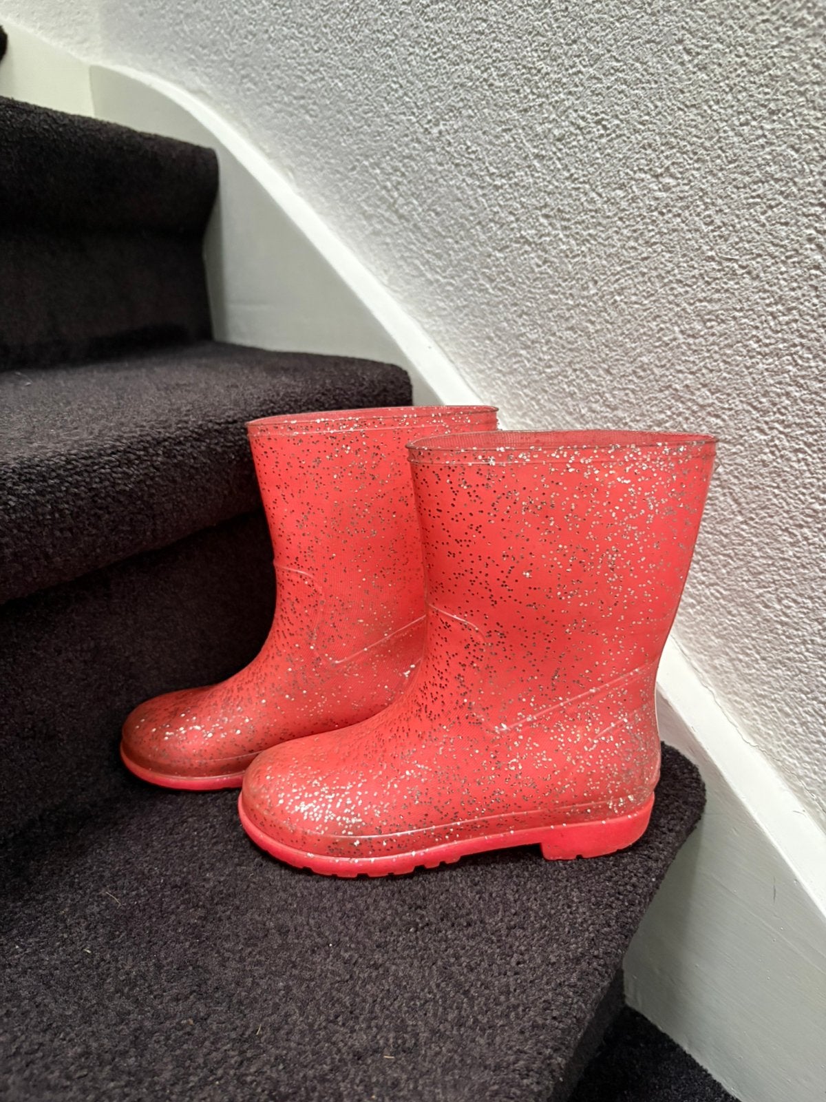 Leuke laarsjes roze HEMA glitter regenlaarzen 28 29 30, Gebruikt, Meisje, Ophalen of Verzenden, Laarzen