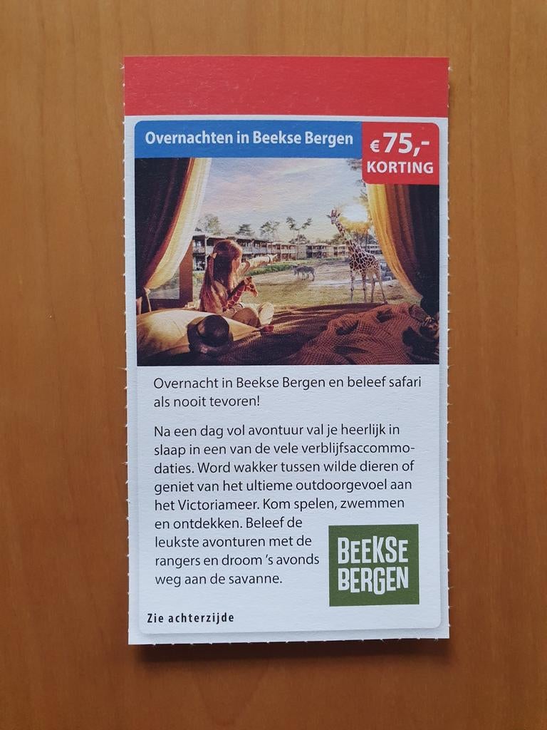 Beekse Bergen Hotel & Resorts €75,- korting, Drie personen of meer, 3 overnachtingen of meer