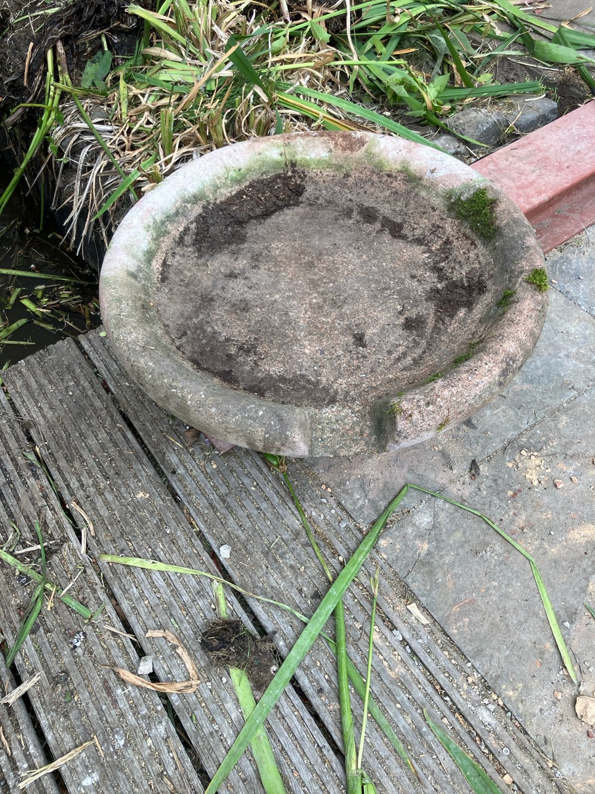 Schaal voor vijverfontein - 65cm doorsnee, Tuin en Terras, Vijvers, Ophalen, Gebruikt