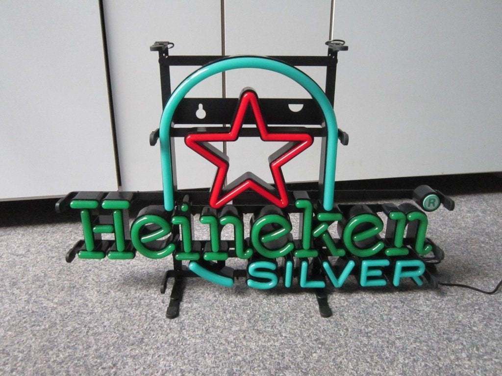 HEINEKEN BIER LED LICHTRECLAME, Verzamelen, Biermerken, Ophalen, Nieuw, Overige typen, Heineken
