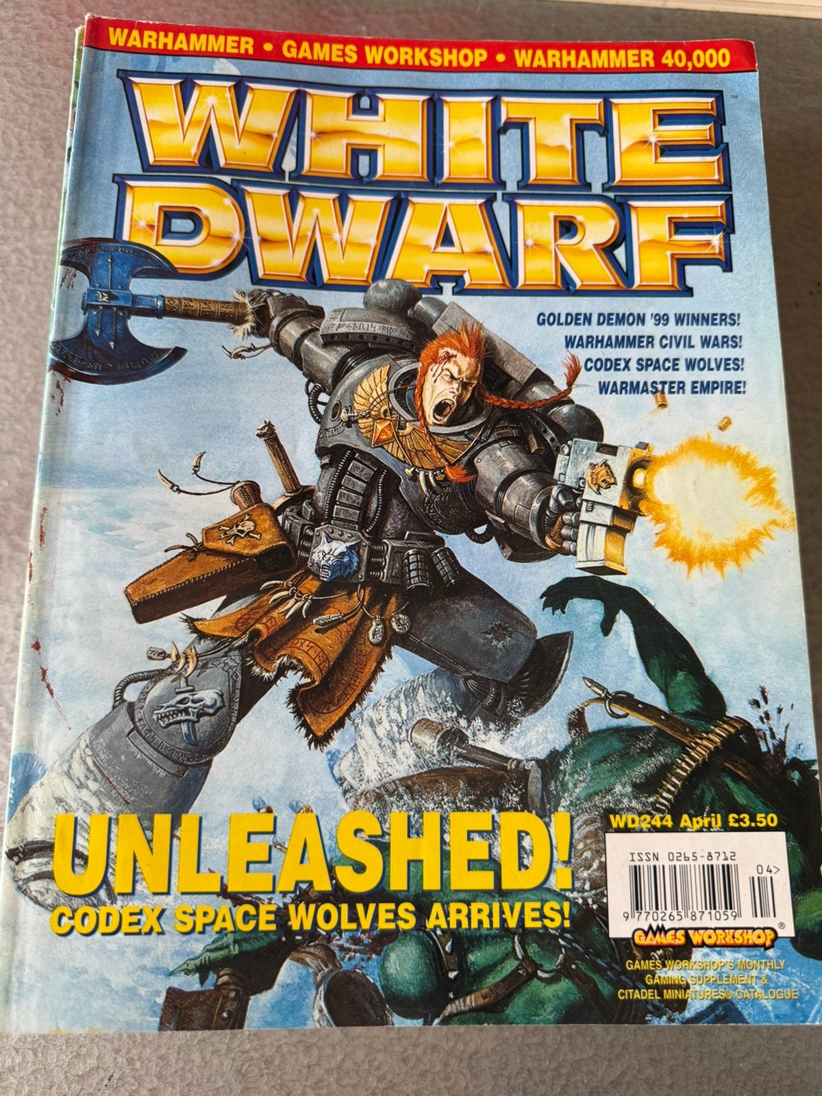 White Dwarf 244 apr 2000, Ophalen of Verzenden, Gebruikt, Warhammer, Boek of Catalogus