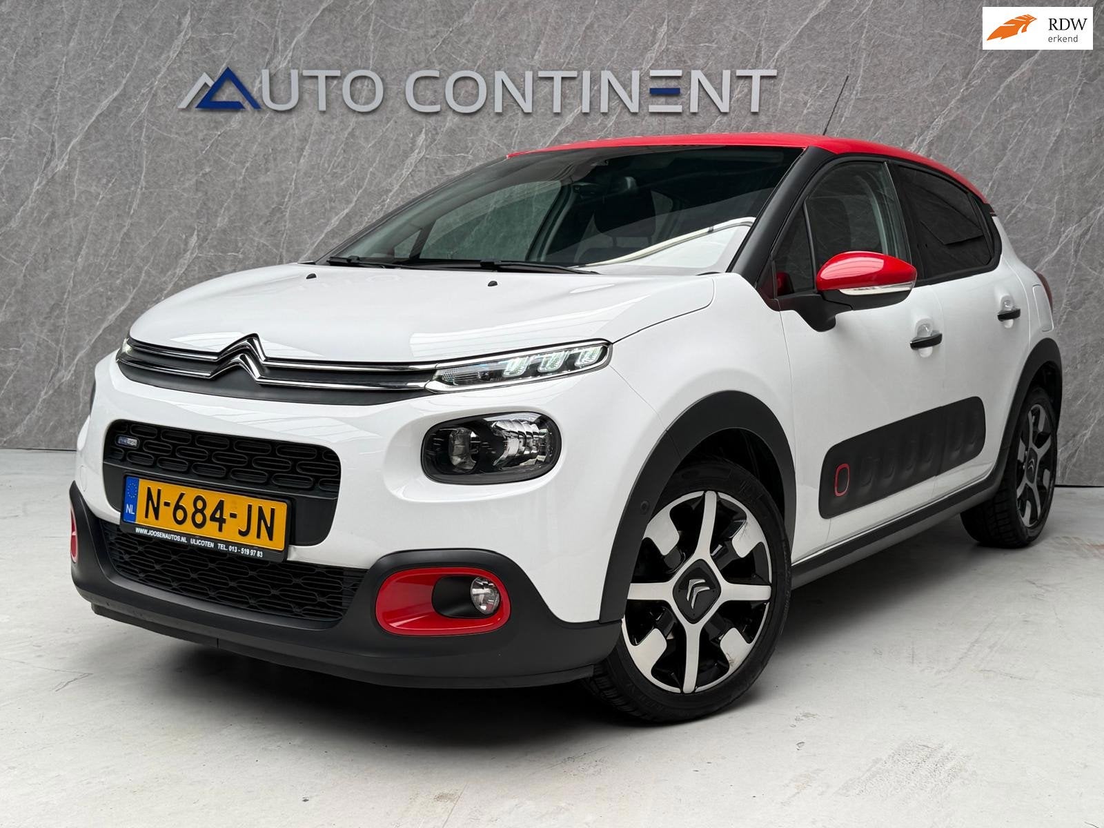 Citroen C3 1.2 PureTech / Nwe Distr. Riem / Trekhaak / Camer, Voorwielaandrijving, 1025 kg, 1199 cc, Wit