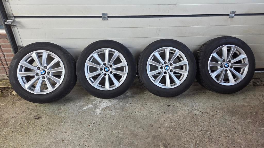 BMW 5 serie velgen met Pirelli winterbanden, Auto-onderdelen, Banden en Velgen, Ophalen, Gebruikt, Banden en Velgen, 17 inch