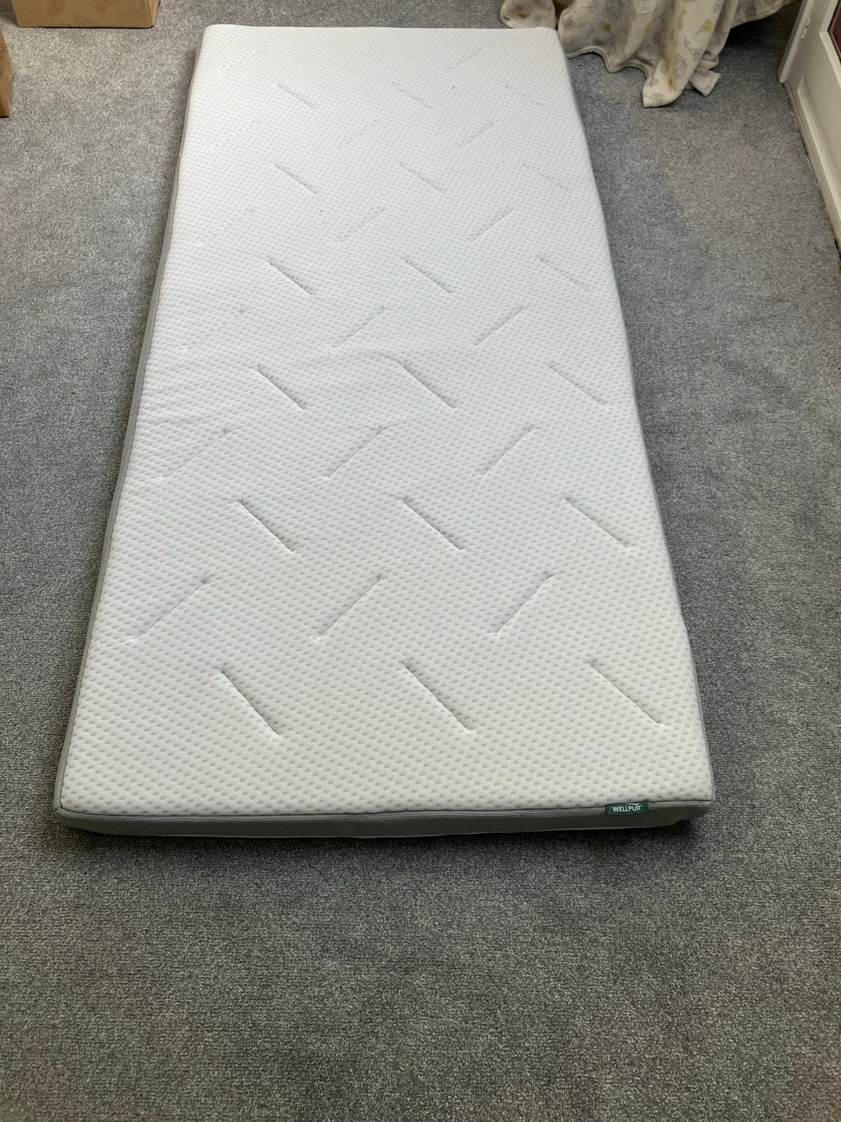Wellpur Topper 90x200 cm - Zo goed als nieuw, Huis en Inrichting, Ophalen, 90 cm, Eenpersoons, Zo goed als nieuw