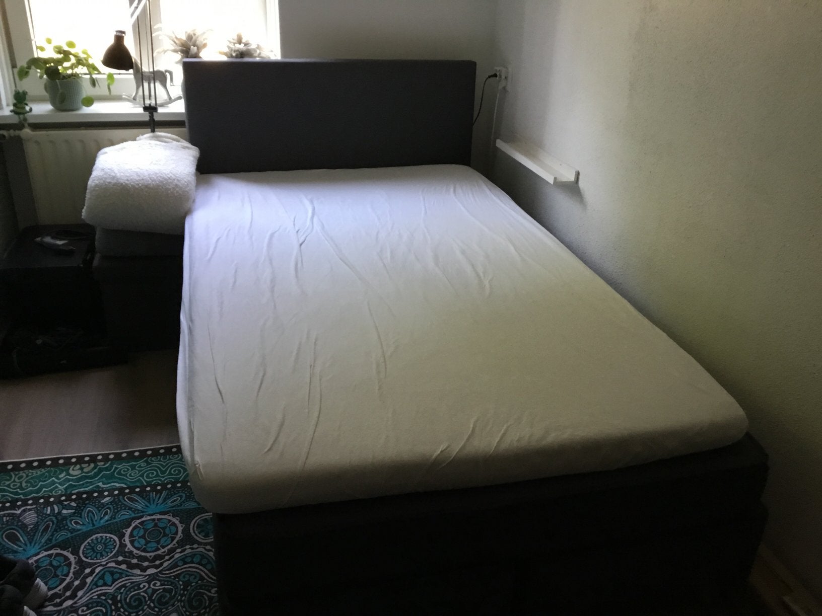 Zeer mooie twijfelaar met nieuw topdek! Weekend aanbieding!!, Ophalen, 140 cm, Zo goed als nieuw, Twijfelaar
