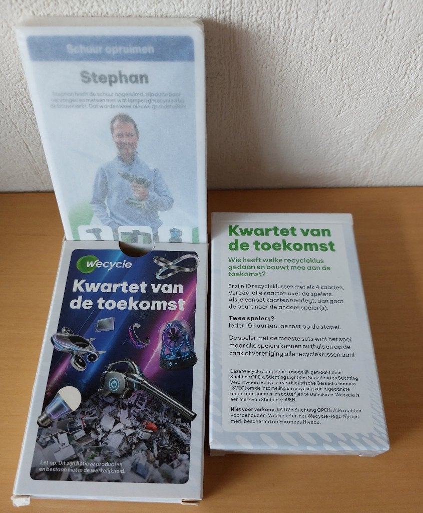 Kwartet van de toekomst Wecycle - geheel ongebruikt nieuw, Hobby en Vrije tijd, Gezelschapsspellen | Overige, Nieuw, Een of twee spelers