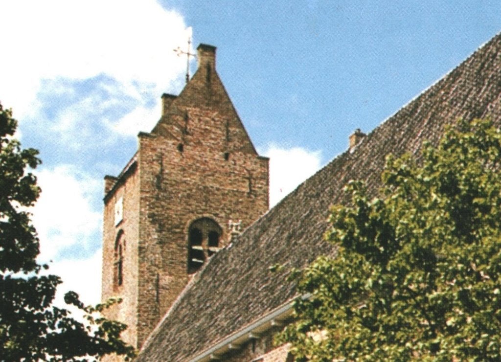 988265 Blija 80+ Fr Ned Herv Kerk _Gelopen met mooie zegel, Ophalen of Verzenden, 1980 tot heden, Gelopen, Friesland