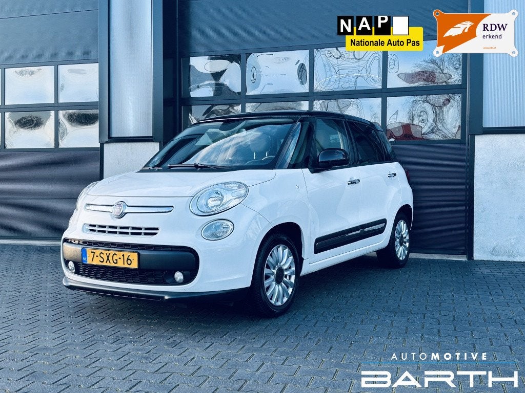 Fiat 500L 0.9 TwinAir | Vol optie | Pano | Stoel.V | Clima |, Auto's, Stof, Gebruikt, Wit, Origineel Nederlands