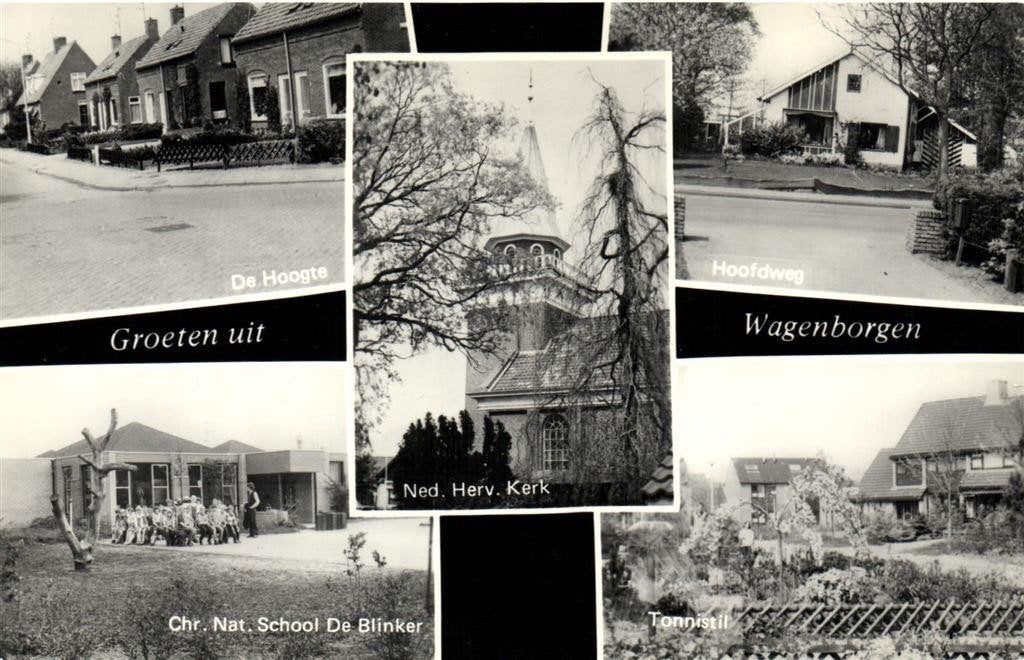 Groeten uit Wagenborgen - 5 afb - ongelopen, Verzamelen, Ophalen of Verzenden, 1960 tot 1980, Ongelopen, Groningen