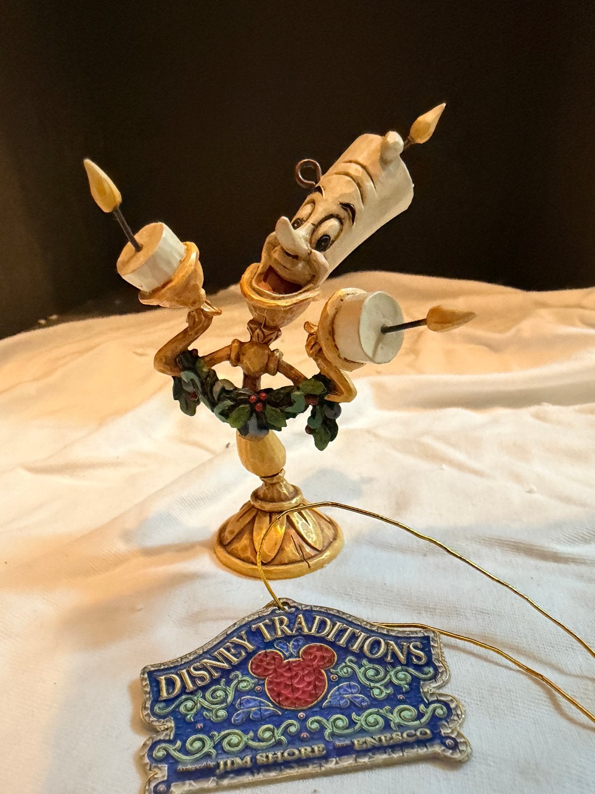 Disney Traditions Belle en het Beest Kerst Ornamenten Set, Ophalen of Verzenden, Nieuw