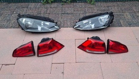 Koplampen en achterlichten set voor Volkswagen Golf 7, Auto-onderdelen, Ophalen, Gebruikt, Volkswagen