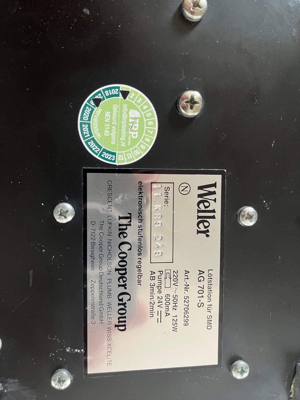 Weller AC701S, Hobby en Vrije tijd, Ophalen of Verzenden, Zo goed als nieuw