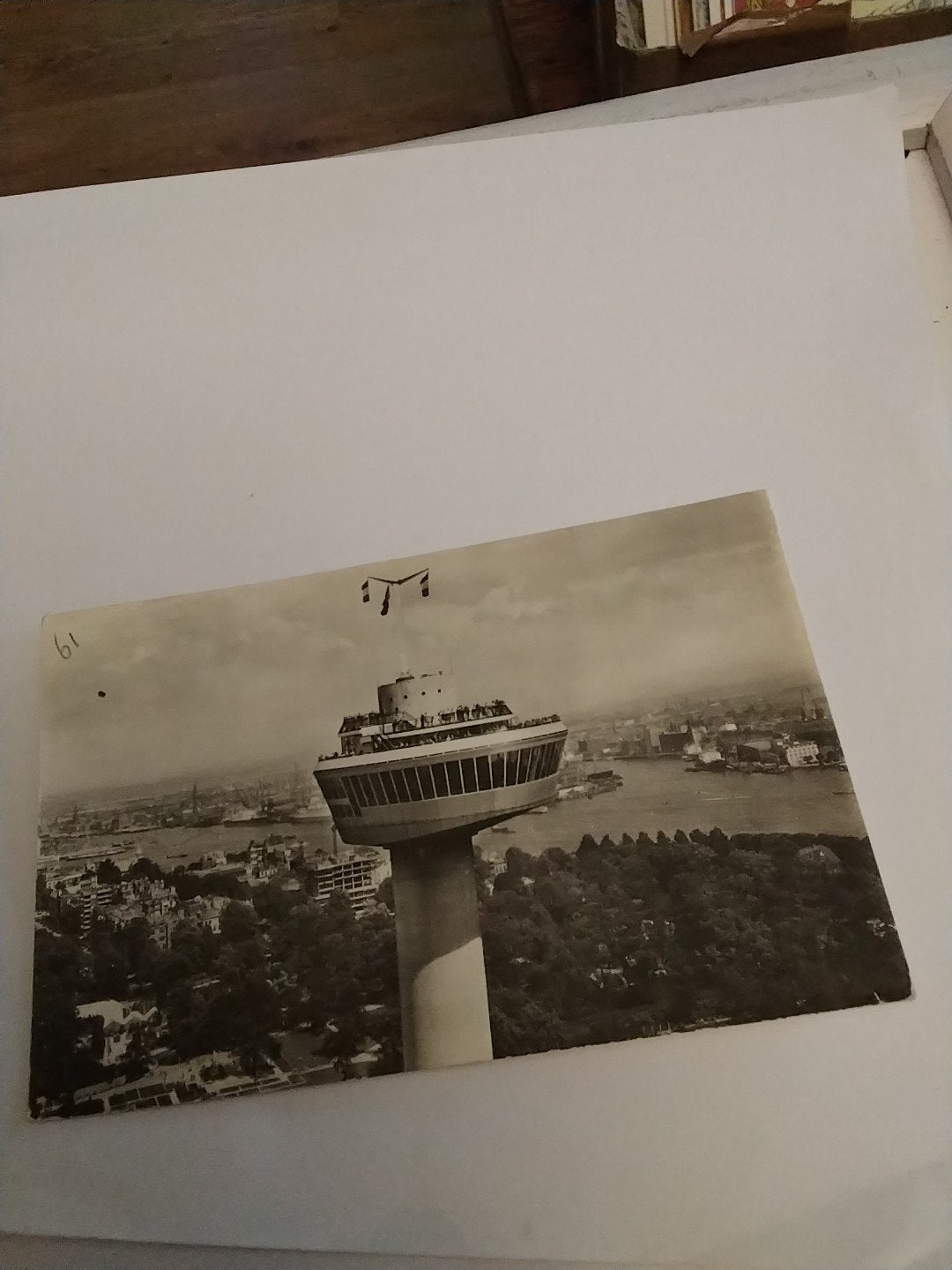 Euromast Rotterdam ansichtkaart (1961), Verzamelen, Ophalen of Verzenden, 1960 tot 1980, Zuid-Holland