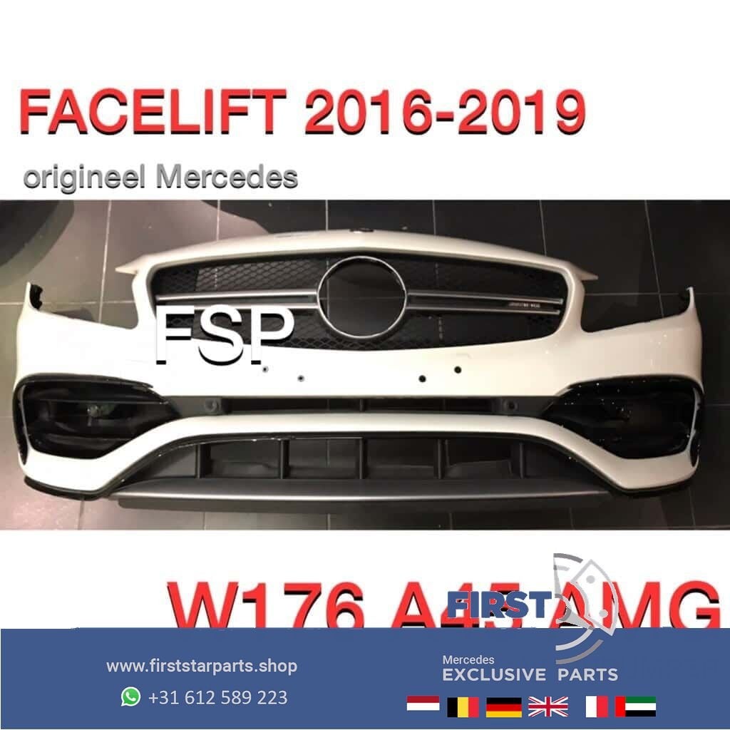 W176 A45 AMG Facelift Voorbumper compleet Mercedes A Klasse, Gebruikt, -, Voor, Ophalen of Verzenden