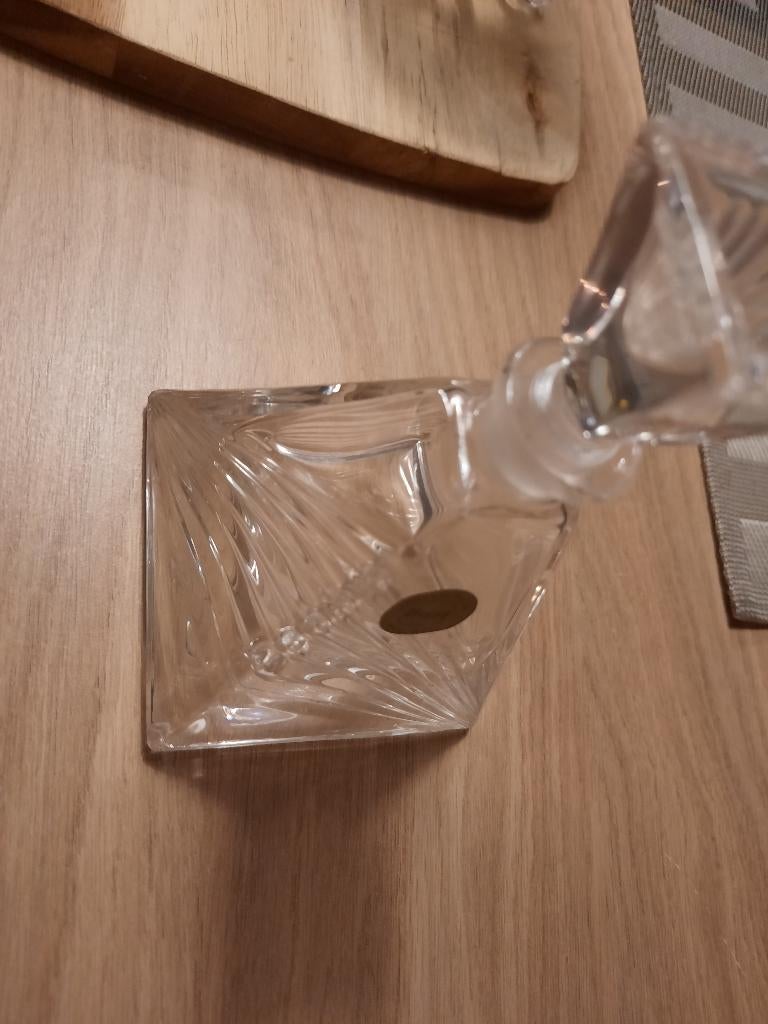 Stolp parfum fles BARI loodkristal, Ophalen of Verzenden