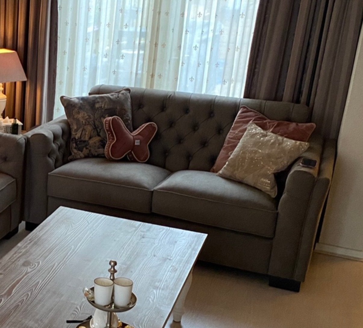 Urban Sofa 2-zits bankstel - Taupe, Ophalen, Gebruikt, 150 tot 200 cm, Tweepersoons