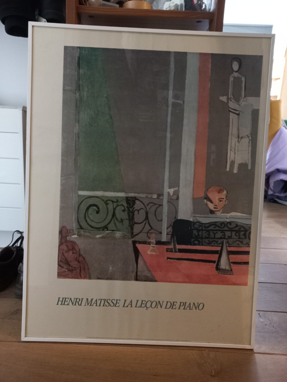 Henri Matisse poster in alluminium wissellijst 60 x 80  wit, Ophalen of Verzenden, Rechthoekig