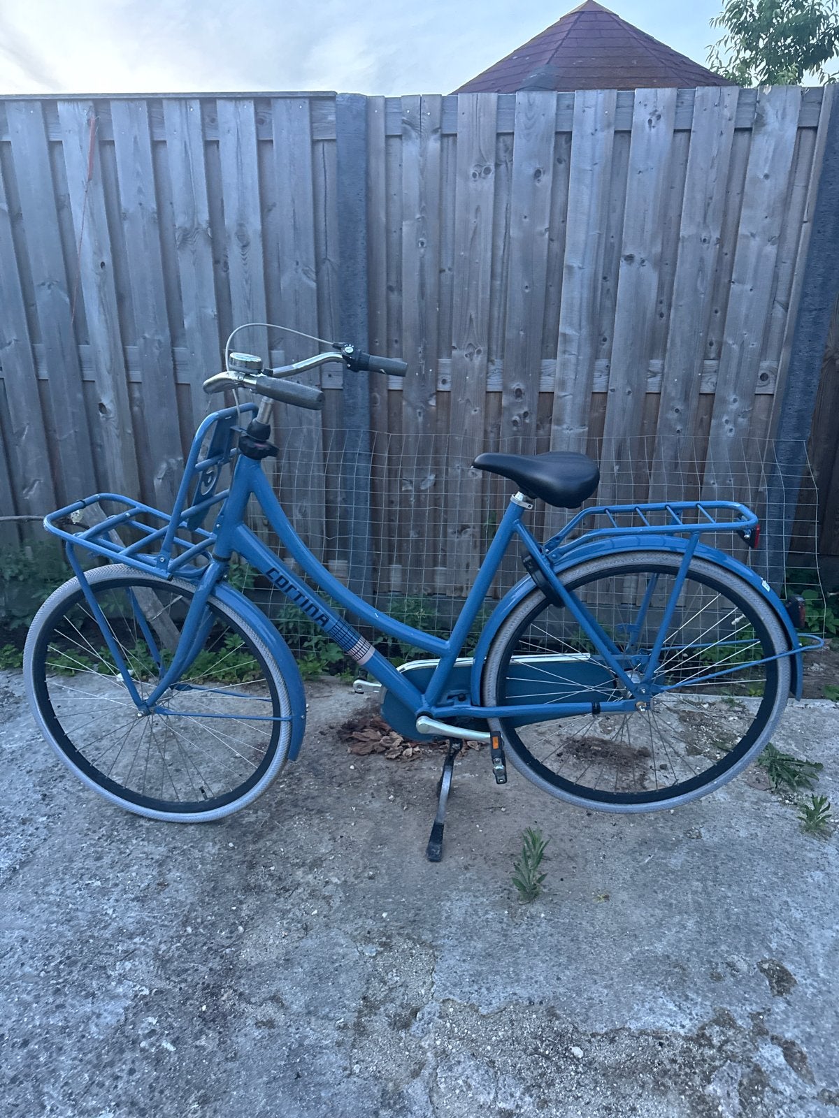 Zeer nette Cortina Damesfiets - Blauw, Terugtraprem, Gebruikt, Versnellingen, 50 tot 53 cm