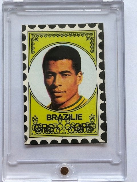 Jairzinho Brazilie voetbalplaatje, Maat XS of kleiner, Ophalen of Verzenden, Zo goed als nieuw, Overige typen
