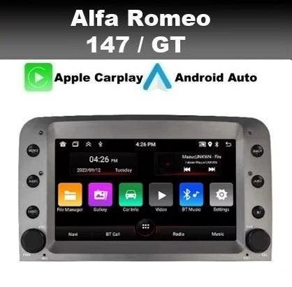 Alfa Romeo 147 GT android 15 navigatie radio dab+ carplay, Ophalen of Verzenden, Nieuw