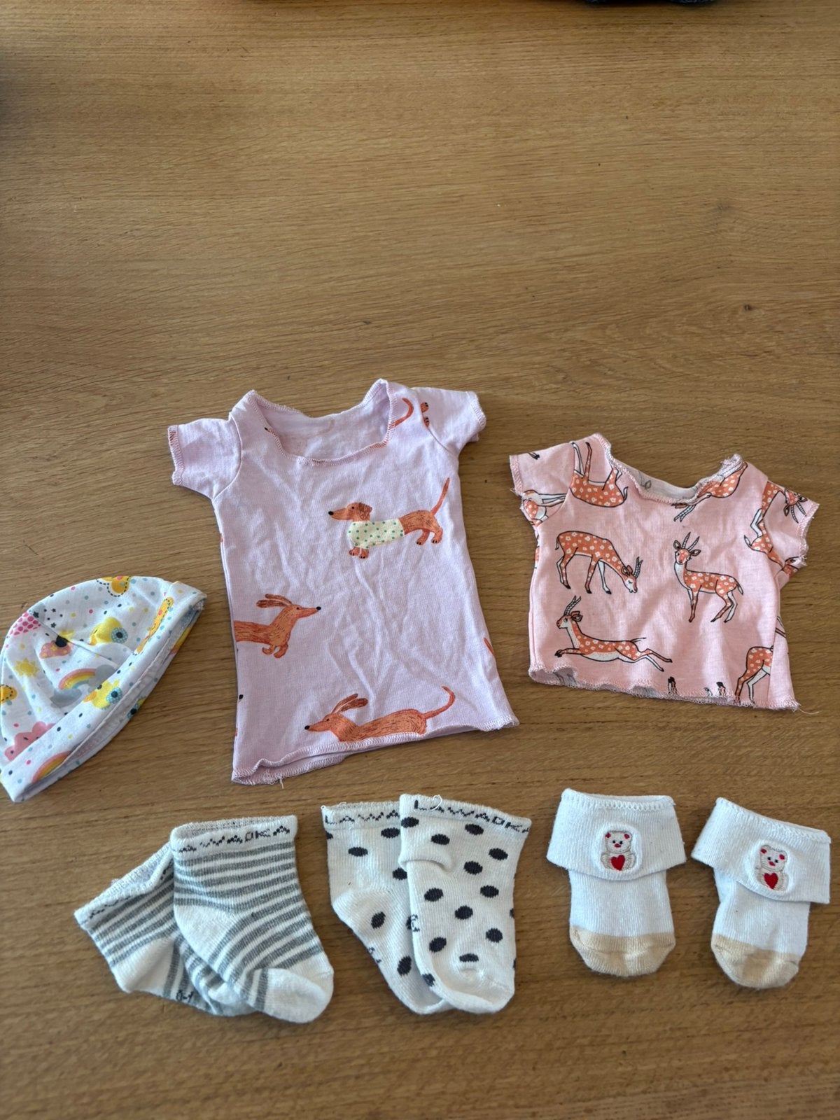 Pyjama’s en sokken voor de pop, Ophalen of Verzenden, Zo goed als nieuw, Babypop