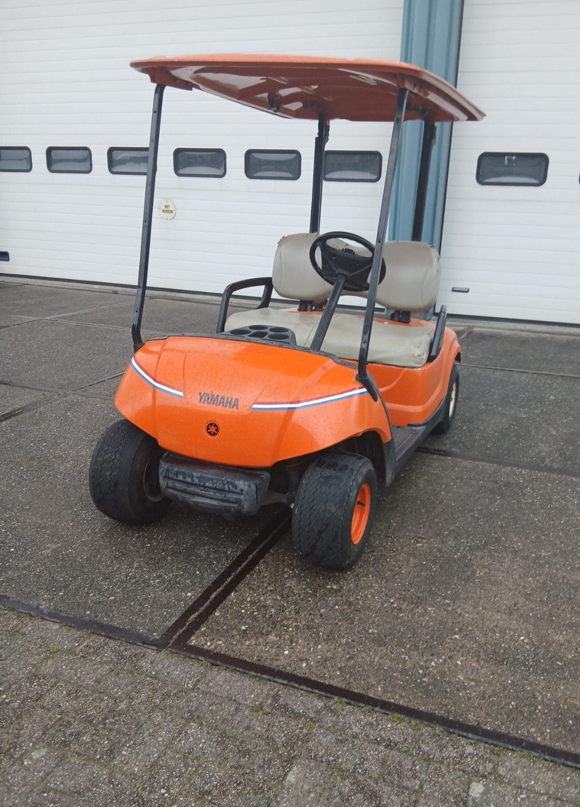 Golfkar yamaha elektrisch, Ophalen of Verzenden, Gebruikt, Golfkar