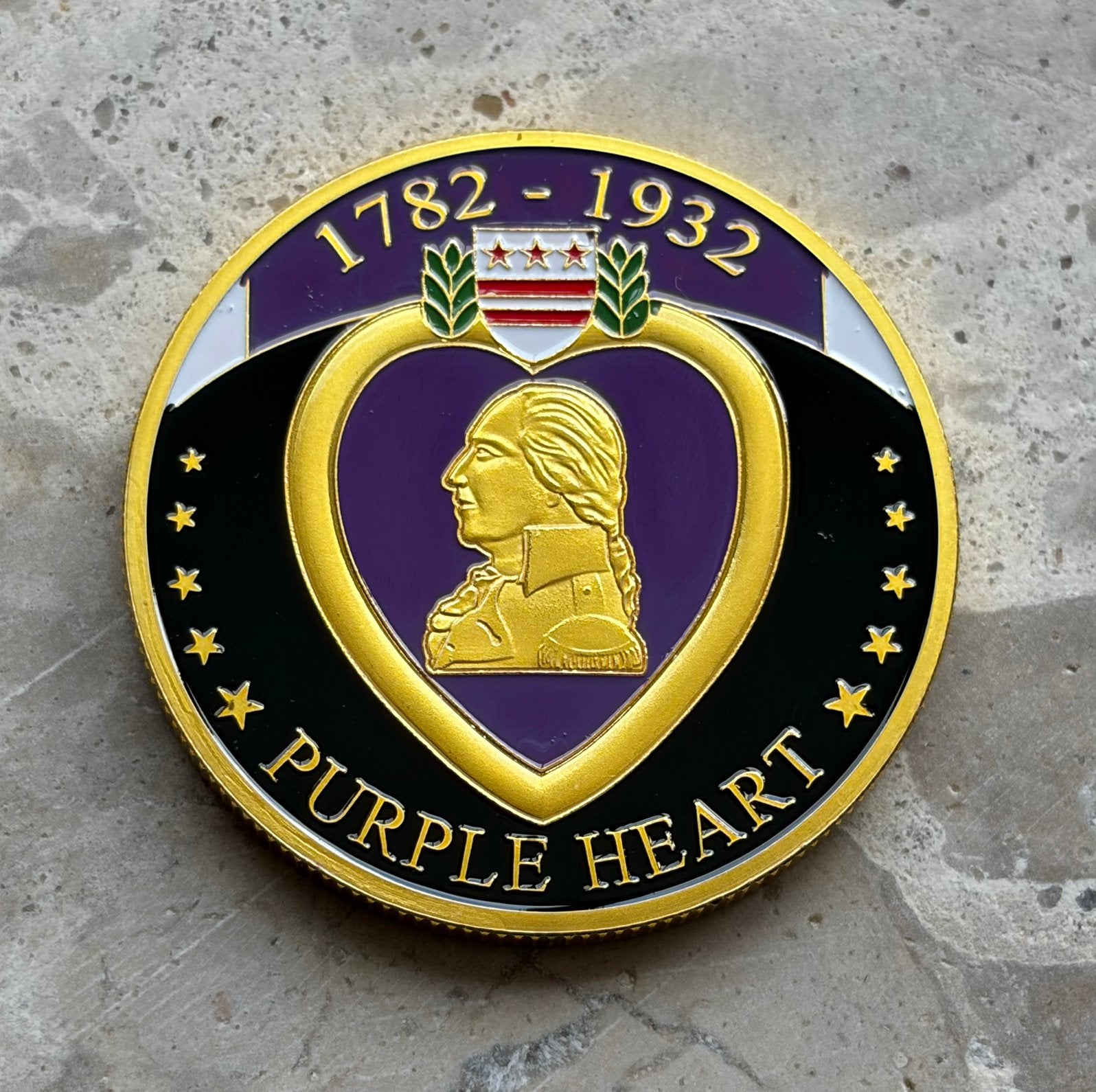 Purple heart medaille coin, Verzamelen, Militaria | Algemeen, Ophalen of Verzenden, Landmacht, Nederland, Lintje, Medaille of Wings