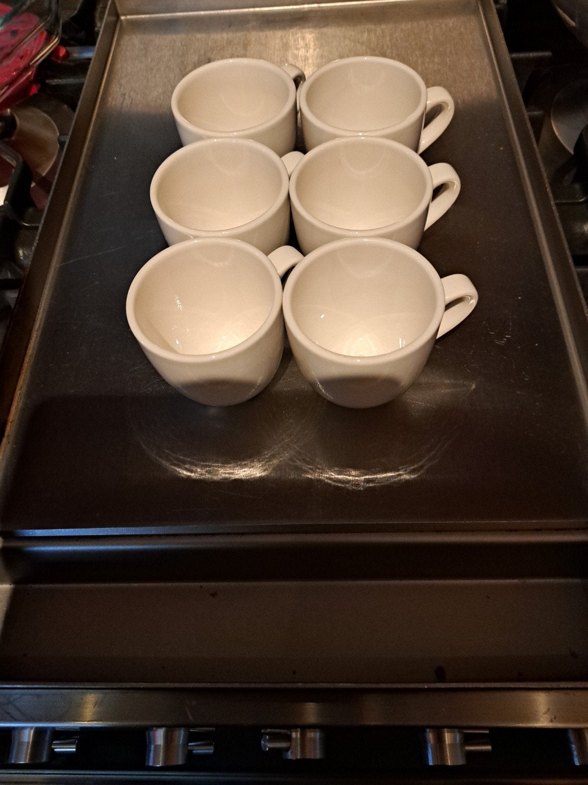 Dudson Ultraline Espresso Kopjes - Set van 6 (Nieuw), Huis en Inrichting, Nieuw, Ophalen of Verzenden, Steen/keramiek, Wit