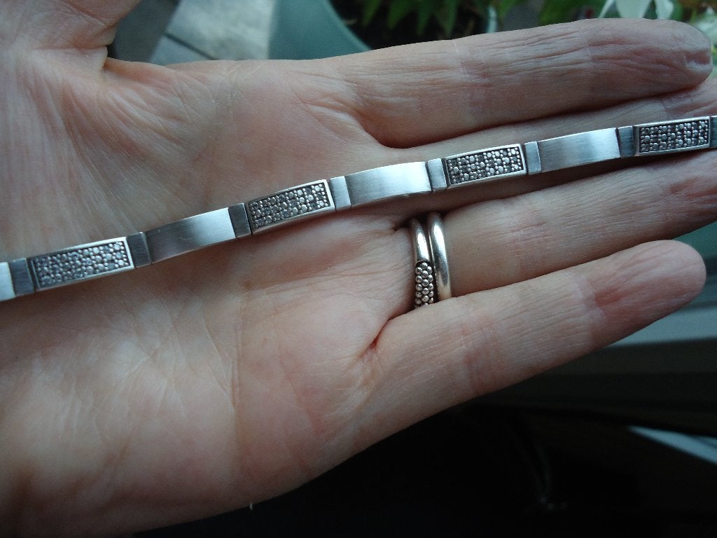 mooie echt zilveren armband esprit met steentjes 925 20 gr, Ophalen of Verzenden, Zo goed als nieuw, Zilver, Zilver