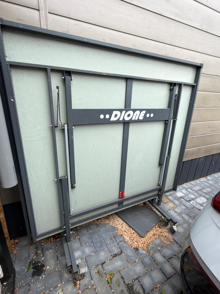 Dione S500o tafeltennistafel, Sport en Fitness, Tafeltennis, Ophalen, Gebruikt, Tafel Outdoor