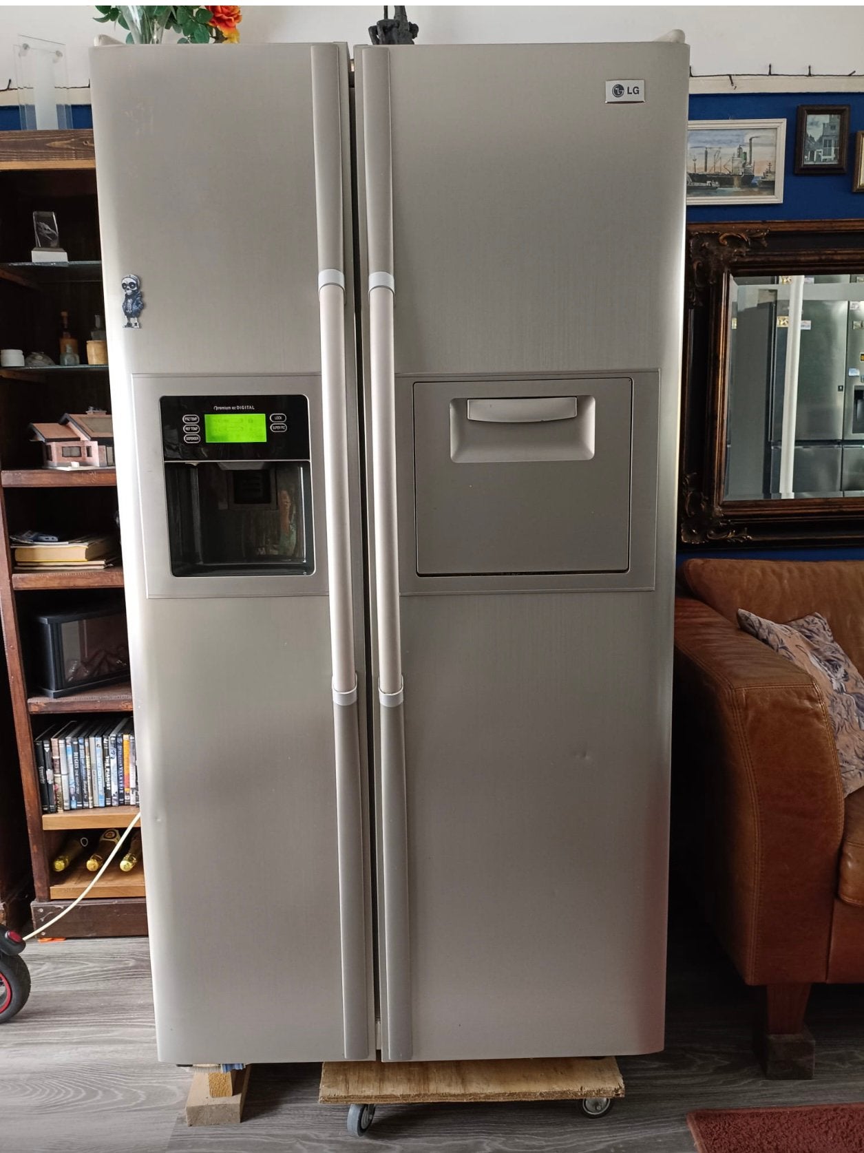 LG koel vries combinatie GR-P208DTZA zie beschrijving, Ophalen, Gebruikt, 200 liter of meer, 160 cm of meer